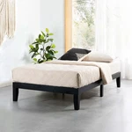 Platform Bed 12 Inch Twin Solid Wooden Slats Black Mellow Naturalista. Fixed Price $209.99.