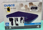 Flocked Air Bed, Avenli, Queen Size, Surface, 80X60X9", Blue, MSC106 New. Fixed Price $45.00.