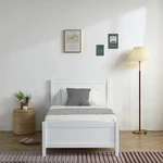 Twin Size Mattress Foundation Platform Bed Frame With Wooden Headboard Footboard. Fixed Price $92.99.