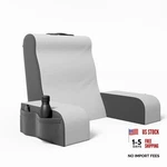 Lbs Reading Pillow, Full Support Comfort Solid Foam, Back Tall Grey/white. Fixed Price $77.25.