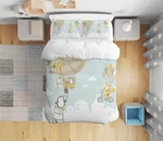 3D Cartoon Fox A4306 Bed Pillowcases Quilt Duvet Cover Set Queen King Amy. Fixed Price $71.50.