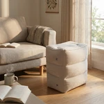 Inflatable Travel Leg Plane Pillow Pad Bed Office Stool. Fixed Price $13.55.