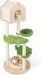 Cat Tree Tower, Multi-level Modern Wood With Sisal Scratching Posts, J. Fixed Price $123.99.