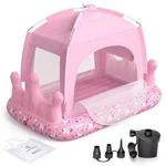 Qpau Princess Inflatable Toddler Bed With Tent, Blow Travel Wi.... Fixed Price $94.49.