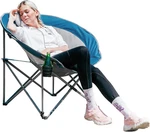 Oversized Folding Moon Chair With Headrest & Cup Holder - Supports 300LBS. Fixed Price $66.99.
