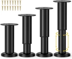 Pcs Adjustable Metal Furniture Legs 4.72 7.87", Heavy Duty Cabinet & Bed Suppo. Fixed Price $36.99.