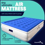 Nwt Enerplex Queen Air Mattress With Built-in Pump, Raised Double High. Fixed Price $39.60.