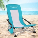 Haushof High Back Beach Chair, Mesh Folding Lightweight Low Seat .... Fixed Price $101.24.