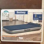Bestway Twin Inflatable Mattress Built-in Pump Pillow Tritech Beams Vinyl 67935E. Fixed Price $30.00.