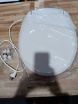 Brondell L60-RW Lumawarm Heated Nightlight Round Toilet Seat, White. Fixed Price $100.00.