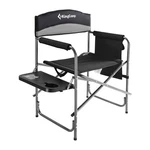 Kingcamp Compact Camping Folding Chair With Side Table And Storage Pocket, Grey. Fixed Price $48.99.