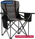Fair Wind Padded Camping Chair 500LBS Capacity Heavy Duty Oversized Folding. Fixed Price $78.96.