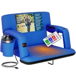 Alpcour Heated Reclining Stadium Seat For Bleachers Wide Chair Back. Fixed Price $72.13.