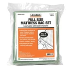 Uhaul Full Mattress Bag Deluxe Set W/ Built In Handles 2.25 Mil Strength. Fixed Price $9.95.