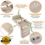 Pahtto Kids Airplane Bed Toddler Inflatable Flight Seat Extender Pump. Fixed Price $64.99.