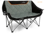 Oversized Double Camping Chair, Padded Folding Loveseat, 650 Lbs Support. Fixed Price $80.99.