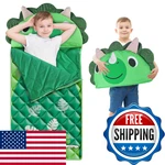 Iplay, Ilearn Kid Sleeping Bag, Dinosaur Slumber Sack, Toddler Boy Nap Mat, 2. Fixed Price $61.02.