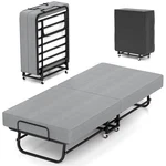 Folding With Memory Foam Mattress,portable Rollaway Guest Beds On Wheels. Fixed Price $132.99.
