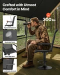 Hunting Chair, 360 Silent Swivel, Lightweight Blind Camping. Fixed Price $85.93.
