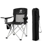 Elevon Portable Outdoor Folding Beach Camping Chair, Black. Fixed Price $58.28.