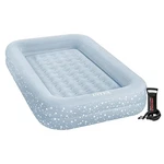 Intex Kidz Travel Bed Set, Blue/white Stars, Inflatable Mattress, Pump & Bag, 3+. Fixed Price $64.99.