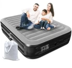 Tinsun 18" Queen Size Air Mattress With Built Pump Model: JS-HE-009T Black. Fixed Price $55.00.