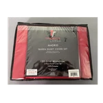 Tribeca Living Madrid Queen 3-PIECE Duvet Cover Set Red Microfiber Oeko-tex. Fixed Price $30.50.