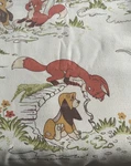 Vintage 1980S Disney The Fox And Hound Twin Flat Bed Sheet Tod Copper Esmond. Fixed Price $40.01.