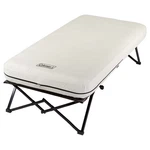 Coleman Camping Cot With Side Tables, Air Mattress & Battery Pump, Twin. Fixed Price $155.99.