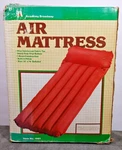 Academy Broadway Air Mattress 1981 30" X 76" Red Vintage. Fixed Price $27.00.