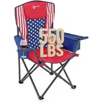 Arrowhead Outdoor KKS0324U American Flag Foldable Camping Chair With Armrest. Fixed Price $76.18.