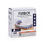 Funboy Navy Blue Stripe 15"H Kids' Sleepover Twin Air Mattress Bed With Pump. Fixed Price $45.00.