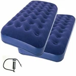 2-PIECE Zaltana Twin Size Air Mattress With Double Action Hand Pump Combo. Fixed Price $69.99.
