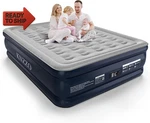 Knzzo Queen Air Mattress With Built-in Pump, 18" Top Inflatable Wa. Fixed Price $119.72.