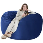 Habutway Bean Bag Chair: Giant 5' Memory Foam Furniture Foot, Blue. Fixed Price $186.14.