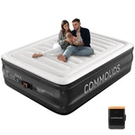 Commouds Queen Air Mattress 2000MAH Battery PUMP18"RAISED Inflatable Camping Bed. Fixed Price $114.96.