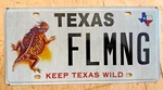 Txs Lone Star Vanity Horny Toad License Plate " Flmng Tv Filming Fleming. Fixed Price $29.99.