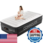 Commouds Twin Air Mattress Built-in Battery Powered Removable Pump 18 High. Fixed Price $117.65.