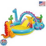 Intex 11' 7.5' 44" Dinoland Play Center Kiddie Inflatable Outdoor Swimming. Fixed Price $79.99.