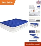 California King 20" Luxury Air Mattress W/ High-speed Pump & Durable Flocked Top. Fixed Price $292.99.