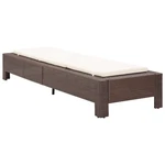 Patio Chair Outdoor Sunlounger Sunbed With Cushion Poly Rattan Vidaxl. Fixed Price $227.99.