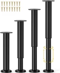 4 Pcs Adjustable Center Support Legs 10-17 Inch For Frame/bed Sla. Fixed Price $39.74.