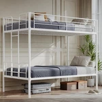 Twin Over Heavy Duty Metal Bunk Bed Frame For Kids Adult,w/ladder&guardrail. Fixed Price $162.00.