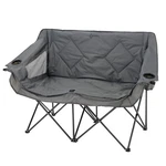 Portable Folding Double Duo Camping Chair Loveseat, 2 Cup Holders, Carry Bag. Fixed Price $75.99.