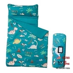 Morais Toddler Nap Mat With Pillow And Blanket, 52" X 20" Lightweight Green. Fixed Price $32.06.