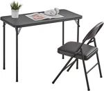 Boosden Foldable Table And Set, Folding Card Chairs,. Fixed Price $197.87.
