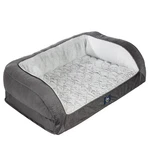 Serta Orthopedic Quilted Couch Dog Bed For Pets Slate Gray (large). Fixed Price $125.04.