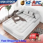 Queen Size Air Sofa Bed Mattress W/ Headboard Pump Blow Up Couch Inflatable. Fixed Price $105.90.