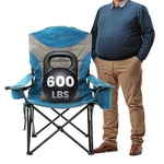 Arrowhead Outdoor Oversized Xxl Portable Folding Camp Chair W/glass & Cup Hol.... Fixed Price $124.94.