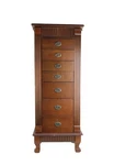 7-DRAWER Jewelry Armoire Wooden Bedroom Mirror Cabinet Storage Chest Swing Door. Fixed Price $99.99.